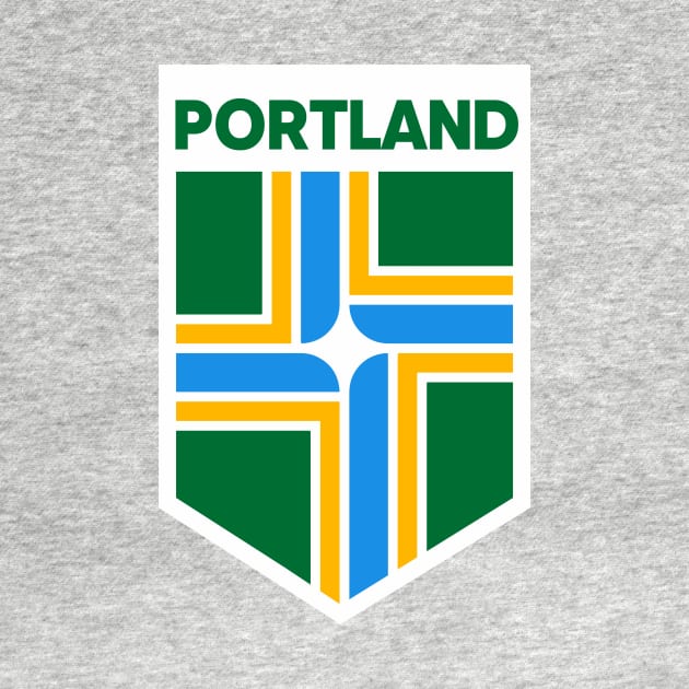 Portland, Oregon City Flag Emblem by SLAG_Creative